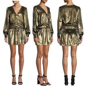🥂 NEW YEAR SALE - Frame Metallic Velvet Mini Dress